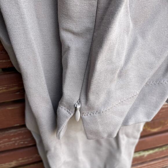 Marie Saint Pierre Skinny Pants Pull On Elastic Waist Ankle Zip Pant Gray Size 1 - Picture 5 of 10